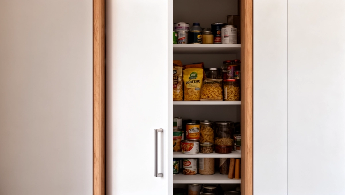 Drzwi do spiżarni z płyty meblowej