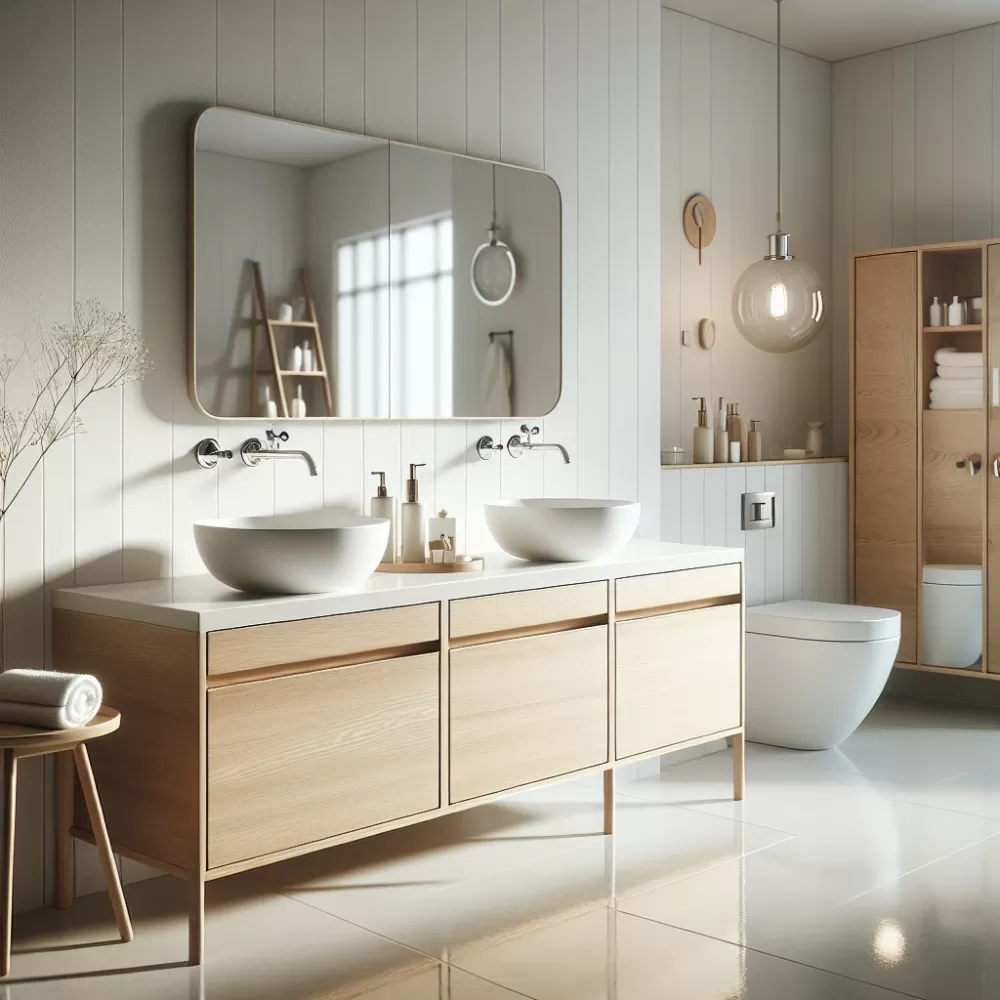 jakie meble do białej łazienki