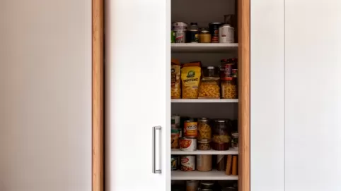 Drzwi do spiżarni z płyty meblowej