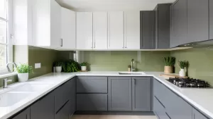 Jaki kolor pasuje do szarych mebli w kuchni