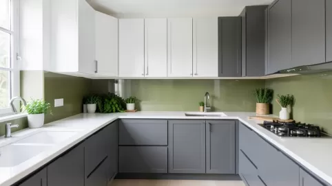 Jaki kolor pasuje do szarych mebli w kuchni