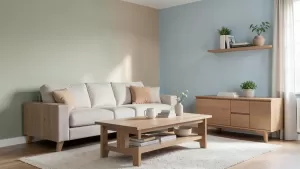 jaki kolor ścian do jasno brązowych mebli w pokoju