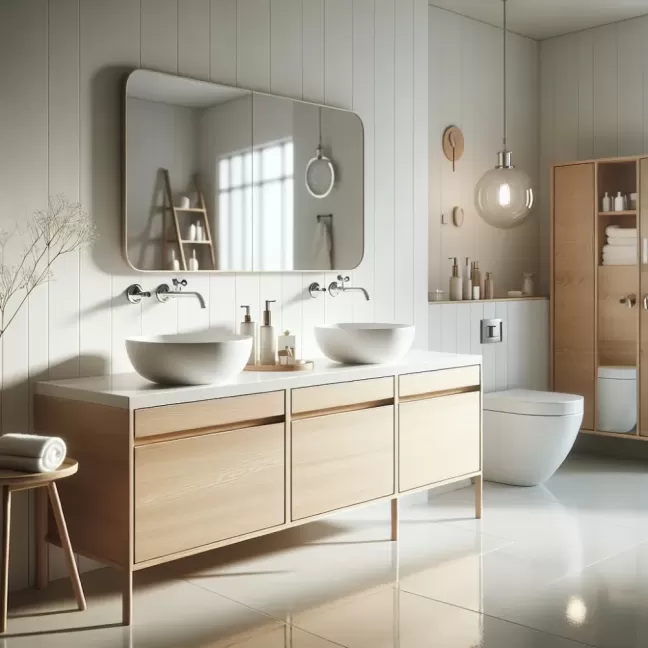 jakie meble do białej łazienki