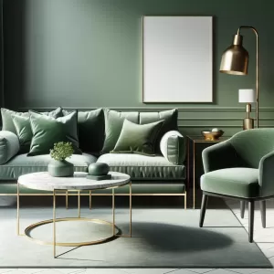 jakie meble do butelkowej zieleni