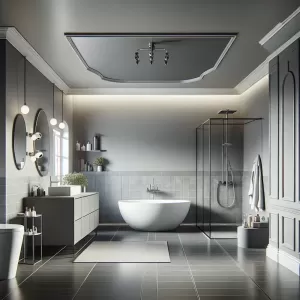 jakie meble do szarej łazienki