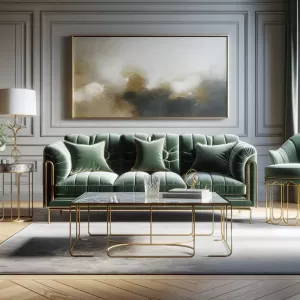 jakie meble do zielonej kanapy